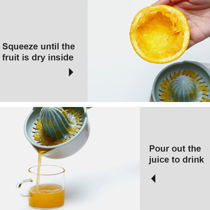 2 Pcs Manual Lemon Juicers Food-Grade ABS with V-Spout