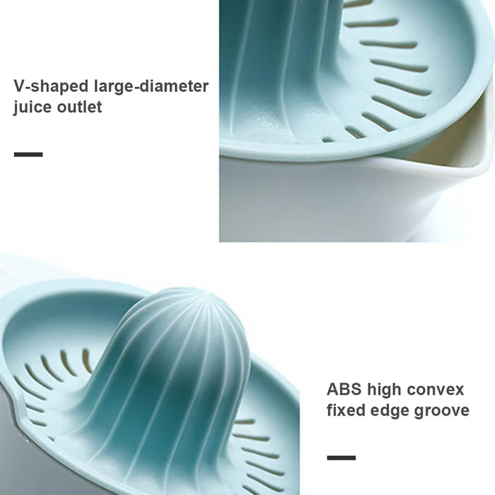 2 Pcs Manual Lemon Juicers Food-Grade ABS with V-Spout
