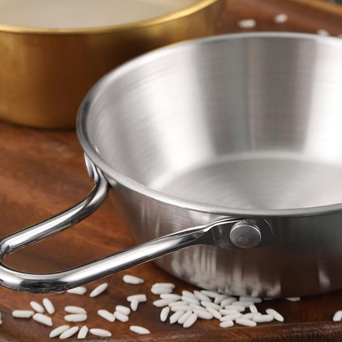 12 Pcs 304 Stainless Steel Sauce Bowls With Hollow Handle Silver
