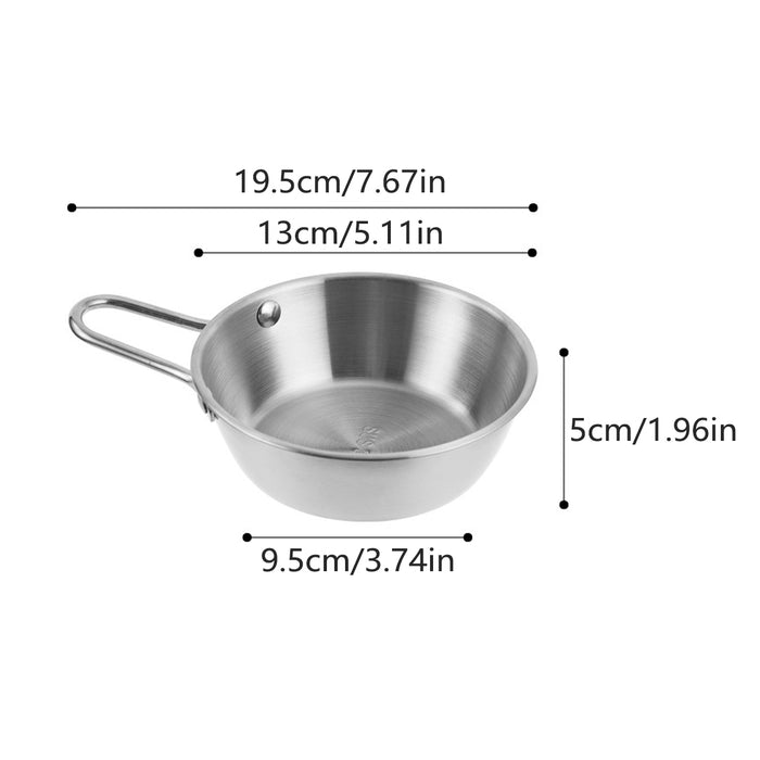12 Pcs 304 Stainless Steel Sauce Bowls With Hollow Handle Silver