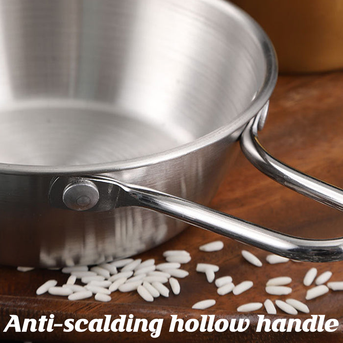 12 Pcs 304 Stainless Steel Sauce Bowls With Hollow Handle Silver