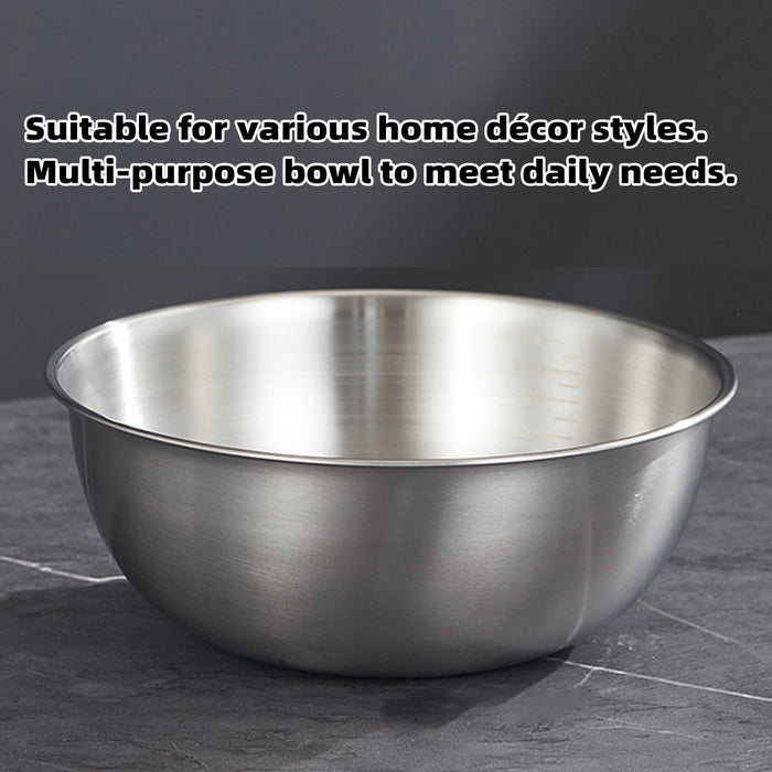 8 Pcs Stainless Steel Mixing Bowls 1200ml with Scale Marks