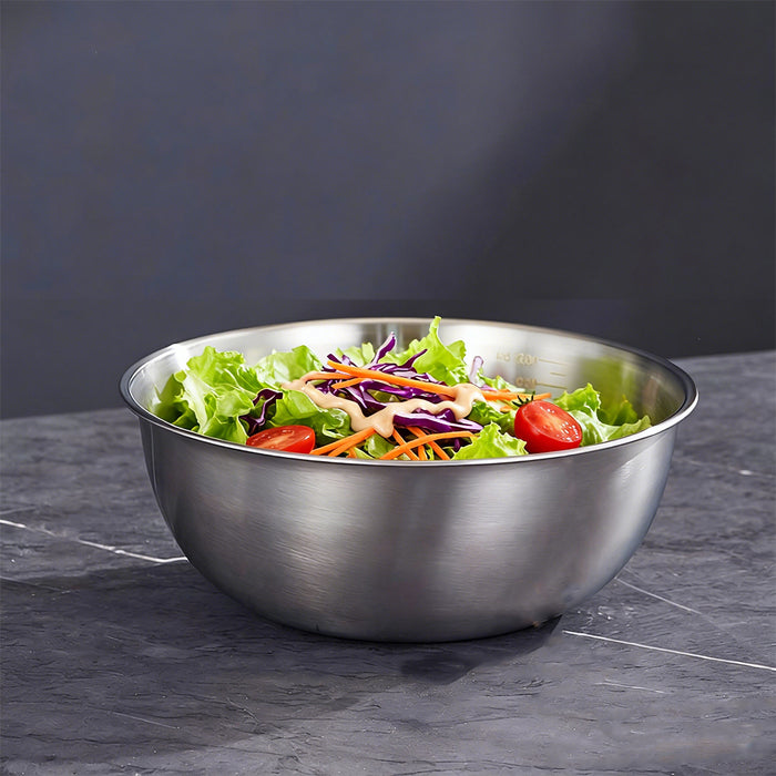 8 Pcs Stainless Steel Mixing Bowls 1200ml with Scale Marks