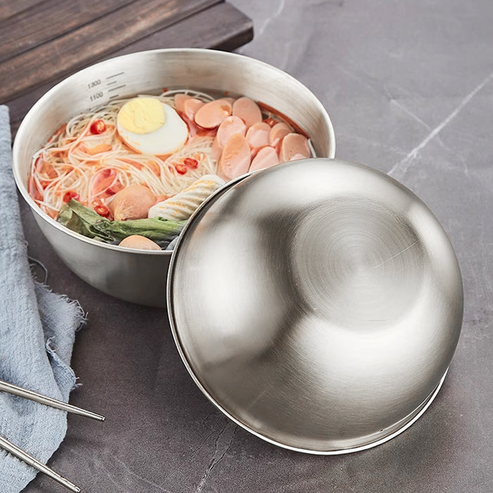 8 Pcs Stainless Steel Mixing Bowls 1200ml with Scale Marks