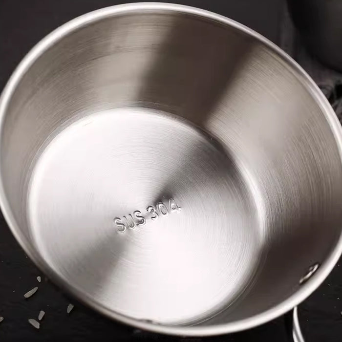 12 Pcs 304 Stainless Steel Sauce Bowls With Hollow Handle Silver