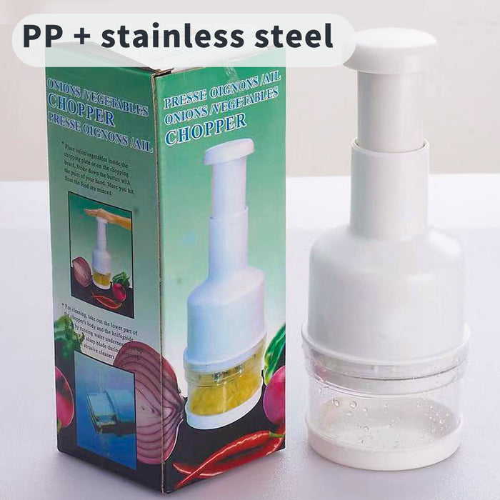 Garlic Chopper with 410 Steel Blades PP Body 21.5cm