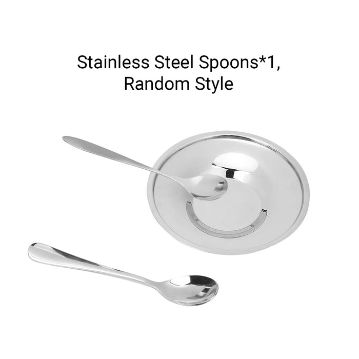 3PCS 180ml 304 Stainless Steel Coffee Cup Set with Saucer