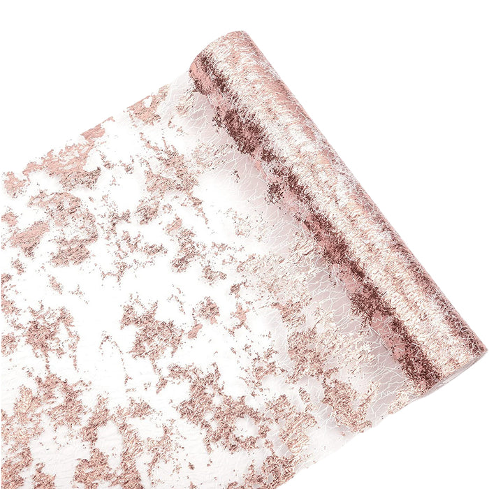 2 Rolls Metallic Mesh Table Runner 300 x 28cm for Events