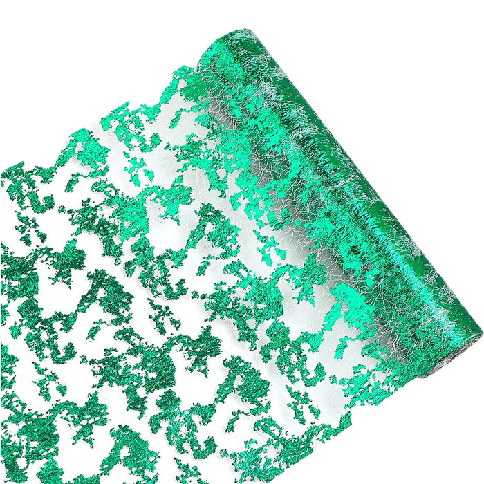 2 Rolls Metallic Mesh Table Runner 300 x 28cm for Events