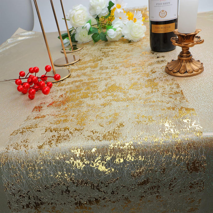 2 Rolls Metallic Mesh Table Runner 300 x 28cm for Events