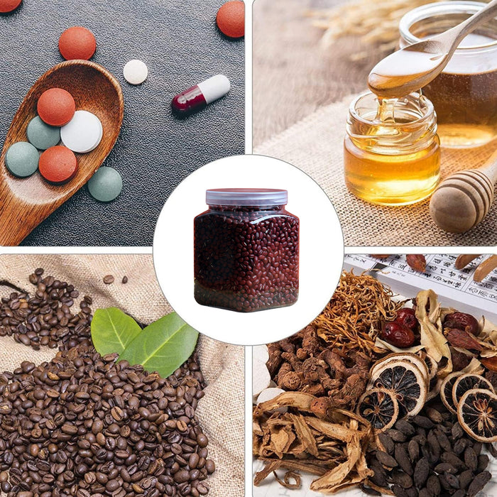 150 Pcs Clear PET Sealed Jars with Screw Lids 750ml