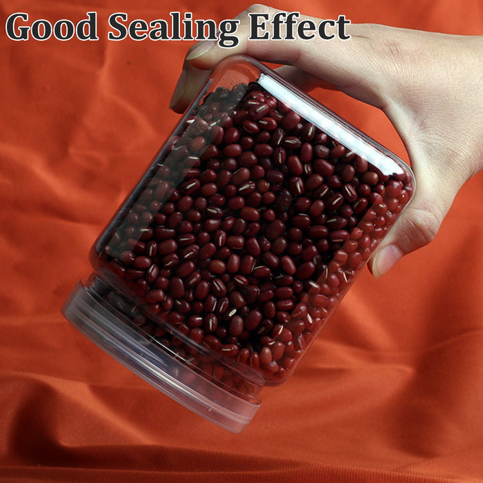 150 Pcs Clear PET Sealed Jars with Screw Lids 750ml