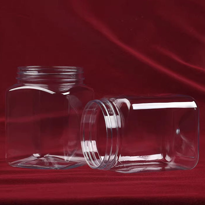 150 Pcs Clear PET Sealed Jars with Screw Lids 750ml