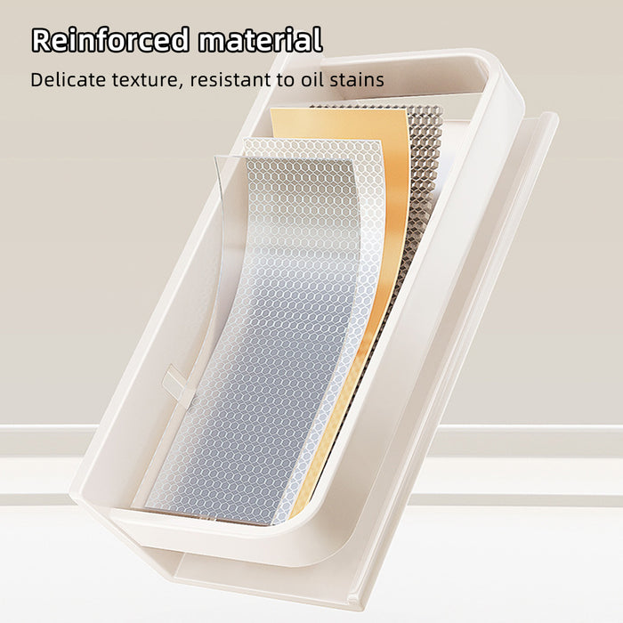 Wall Mounted Kitchen Shelf Carbon Steel White Guardrail