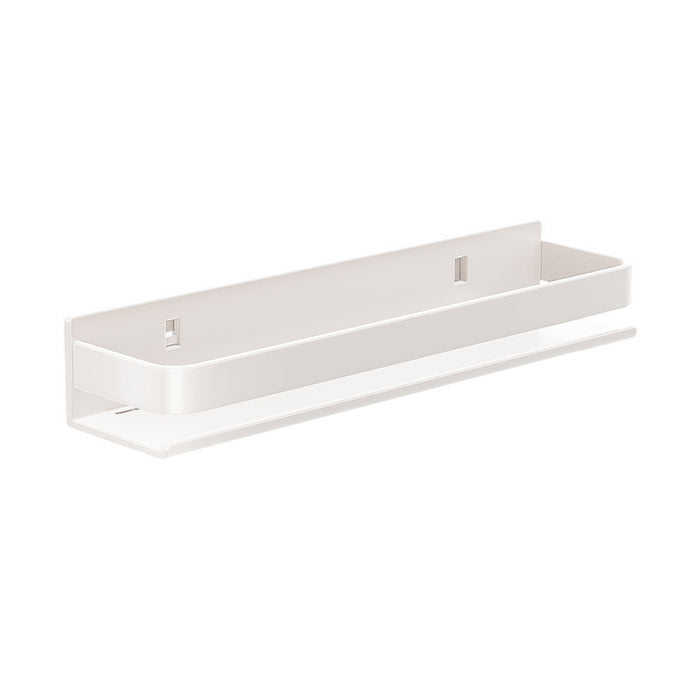 Wall Mounted Kitchen Shelf Carbon Steel White Guardrail
