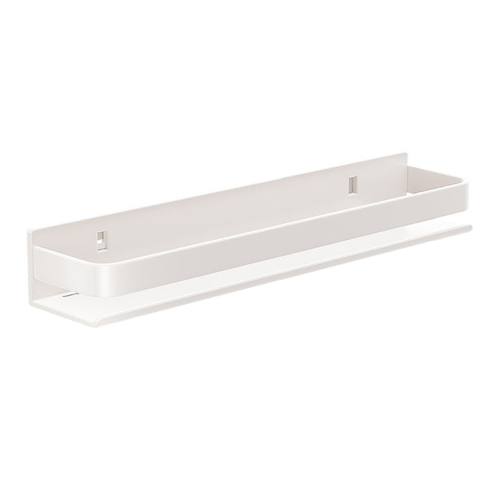 Wall Mounted Kitchen Shelf Carbon Steel White Guardrail