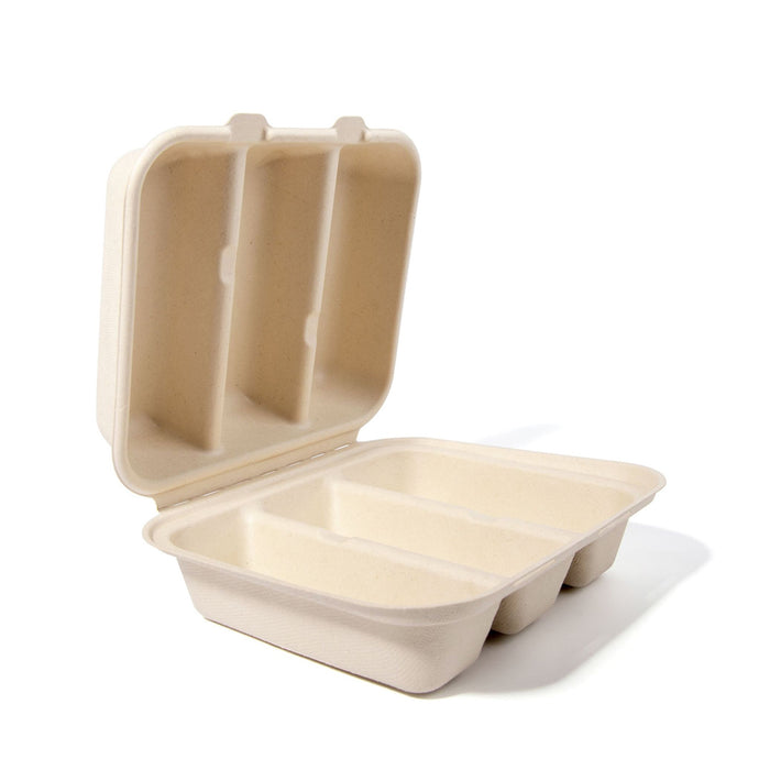 50PCS Disposable Takeout Containers With 3 Sizes