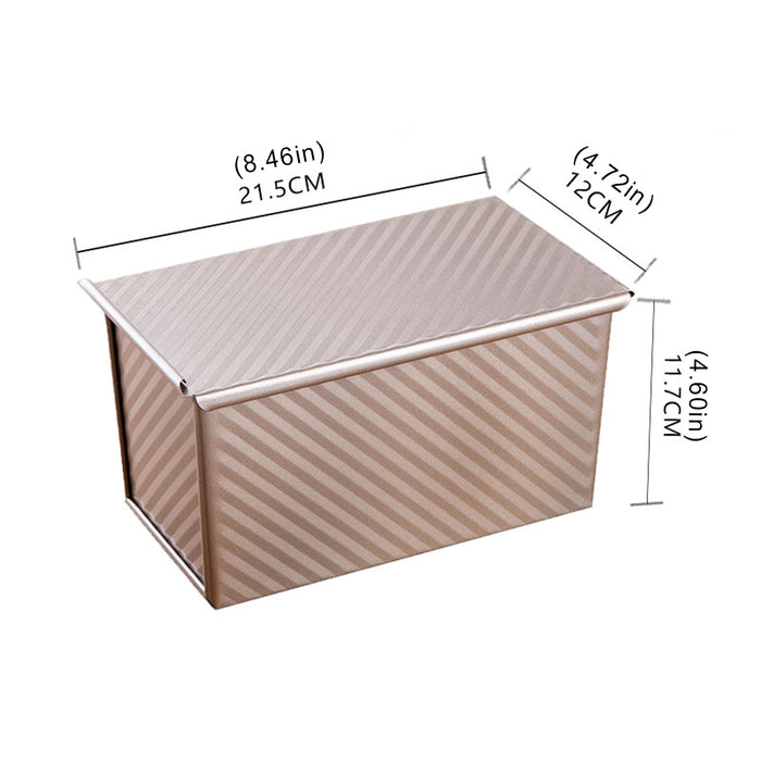 Toast Bread Box with Lid Non Stick Carbon Steel Baking Mould