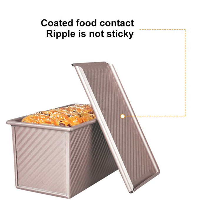 Toast Bread Box with Lid Non Stick Carbon Steel Baking Mould