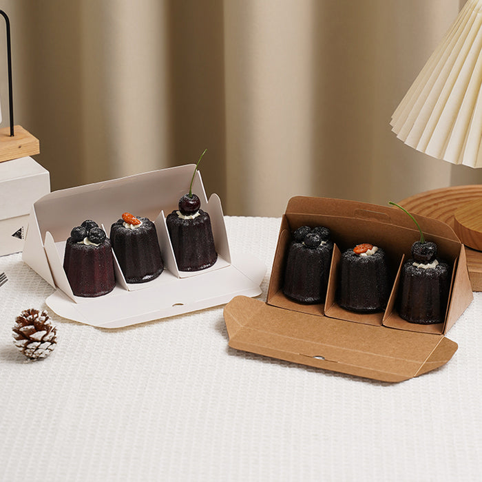 20 Pcs Triangle Cake Boxes for Sandwich and Small Food Packaging in 2 Colors 2 Sizes