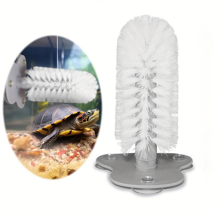 Soft Wool Cup Brush with Wall Suction Base Removable Glass Cleaning Brush