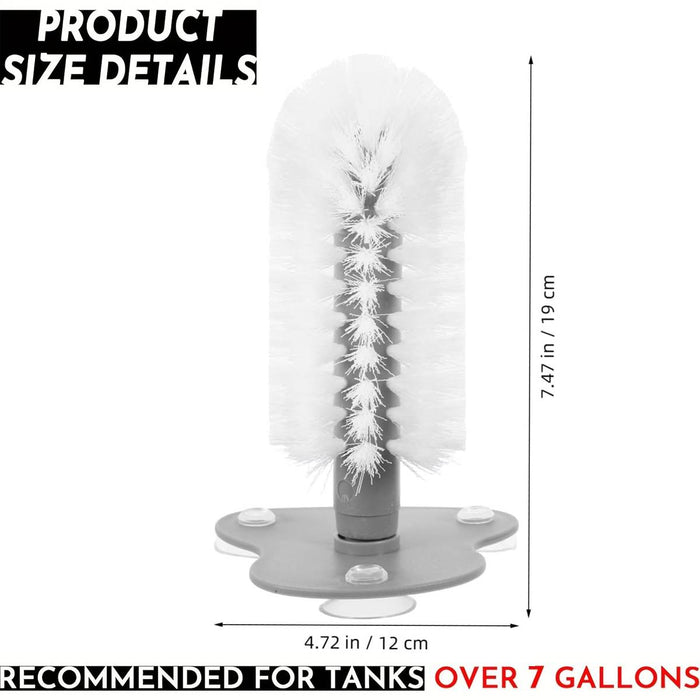 Soft Wool Cup Brush with Wall Suction Base Removable Glass Cleaning Brush