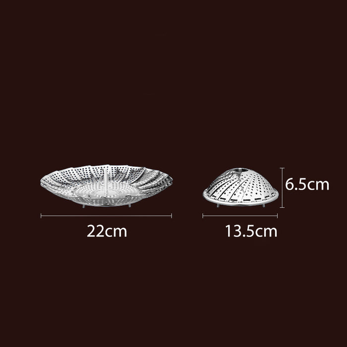 Stainless Steel Steamer Basket, Expandable, Collapsible for Easy Storage