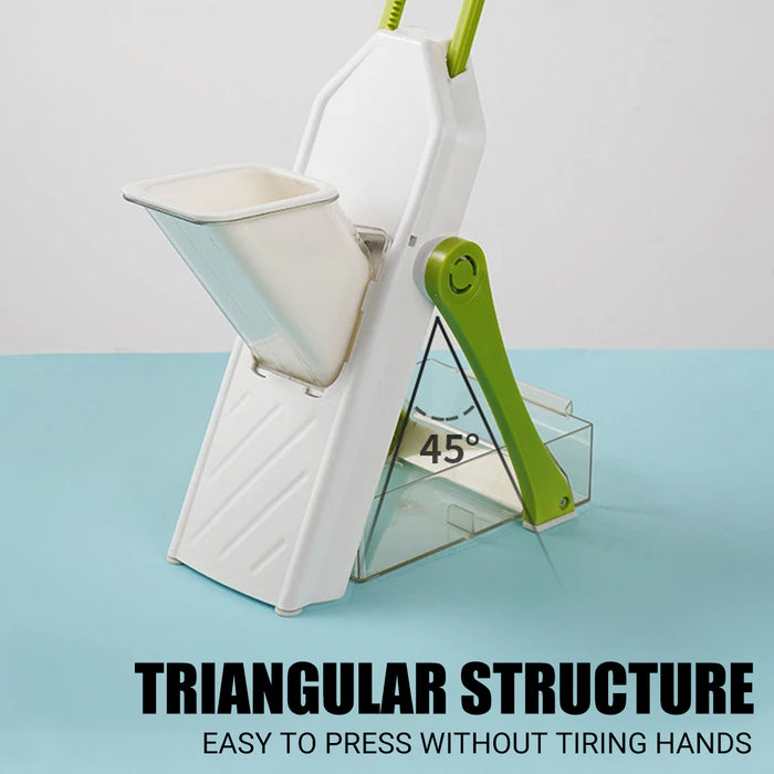 4in1 Vegetable Slicer Multi Blade Food Prep Tool with Safety Pusher