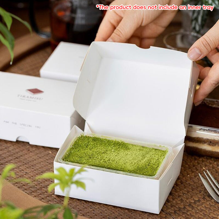 50 Pcs Food-Safe Disposable Baking Pastry Packaging Boxes