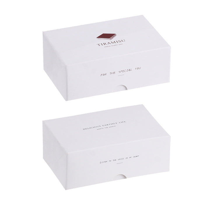50 Pcs Food-Safe Disposable Baking Pastry Packaging Boxes