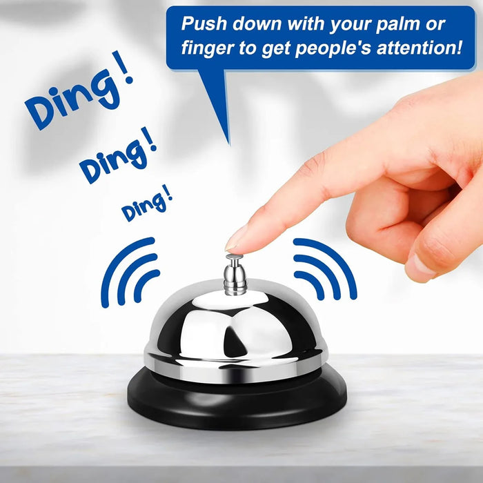 Service Call Bell, Restaurant Desk Ring, 2pcs