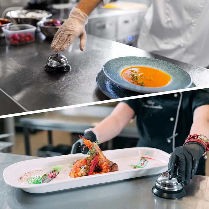 Service Call Bell, Restaurant Desk Ring, 2pcs