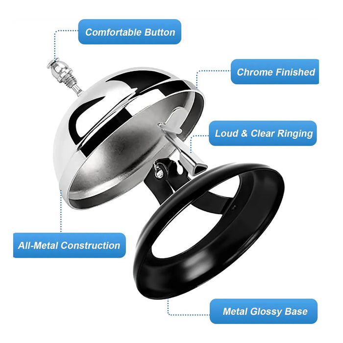 Service Call Bell, Restaurant Desk Ring, 2pcs