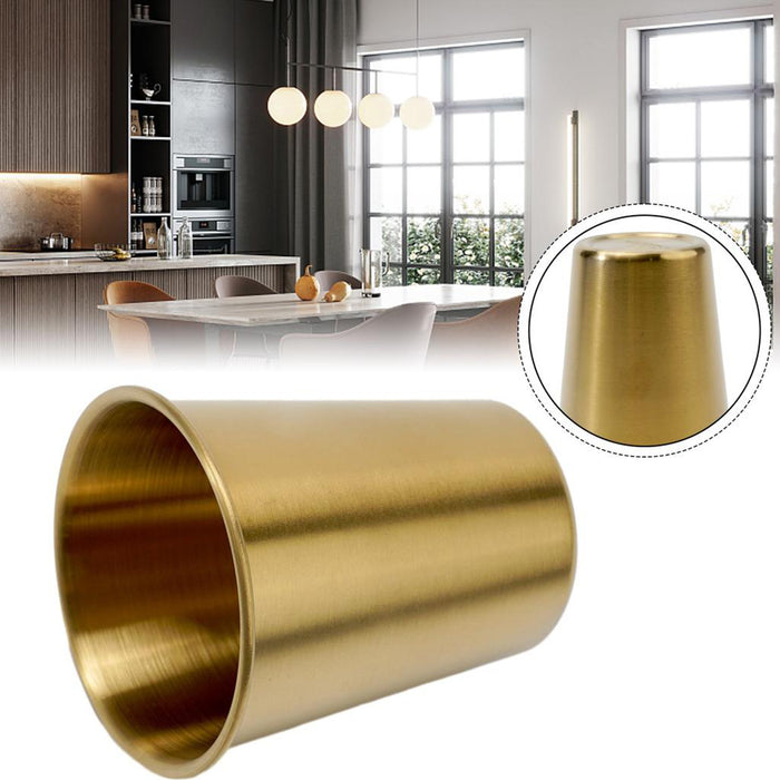 6 Pcs 304 Stainless Steel Cups 350ml Gold for Cold Drinks