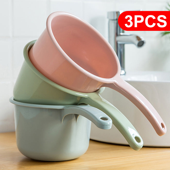 3 Pcs Plastic Water Scoops Long Handle Precision Spout