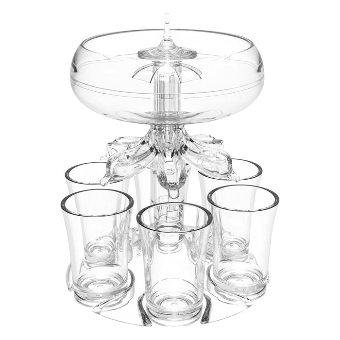6 Cups Wine Decanter Set with 6-Head Pouring Design