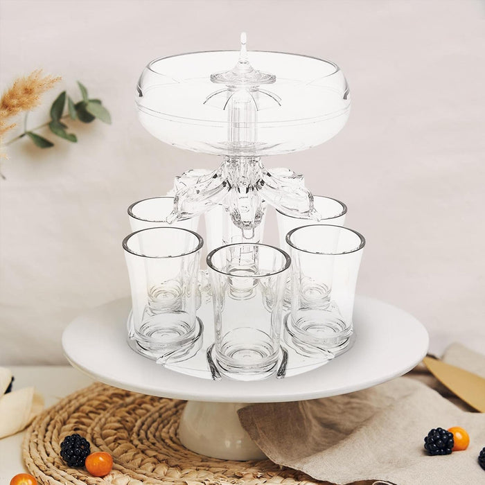6 Cups Wine Decanter Set with 6-Head Pouring Design