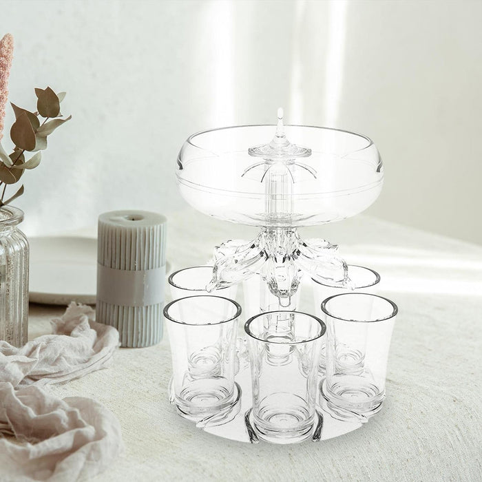 6 Cups Wine Decanter Set with 6-Head Pouring Design