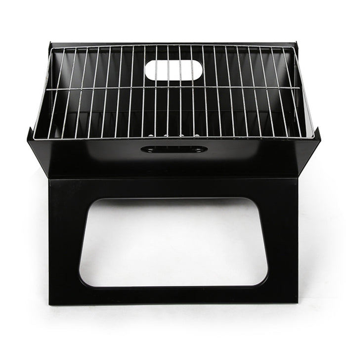 Grillz Foldable Charcoal BBQ Grill X-Frame Iron 44 x 37 x 29 cm