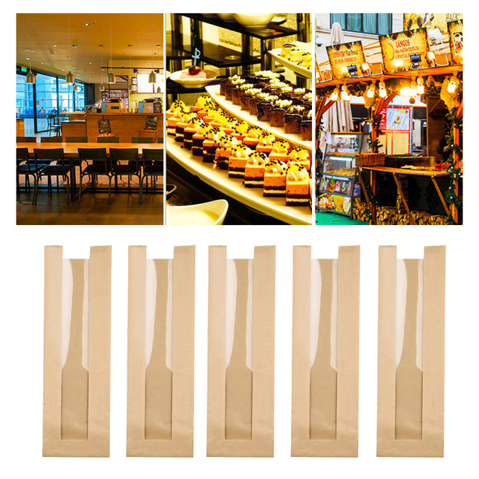 200 PCS Transparent Food Greaseproof Bags French Bread Baguette Packaging Pouch