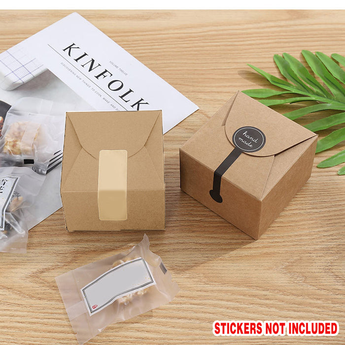 100 Pcs Kraft Paper Candy Boxes for Party Wedding Favour
