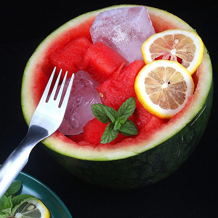 2-in-1 Stainless Steel Watermelon Slicer and Fork 25.5 x 3.3 cm