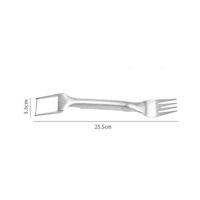 2-in-1 Stainless Steel Watermelon Slicer and Fork 25.5 x 3.3 cm