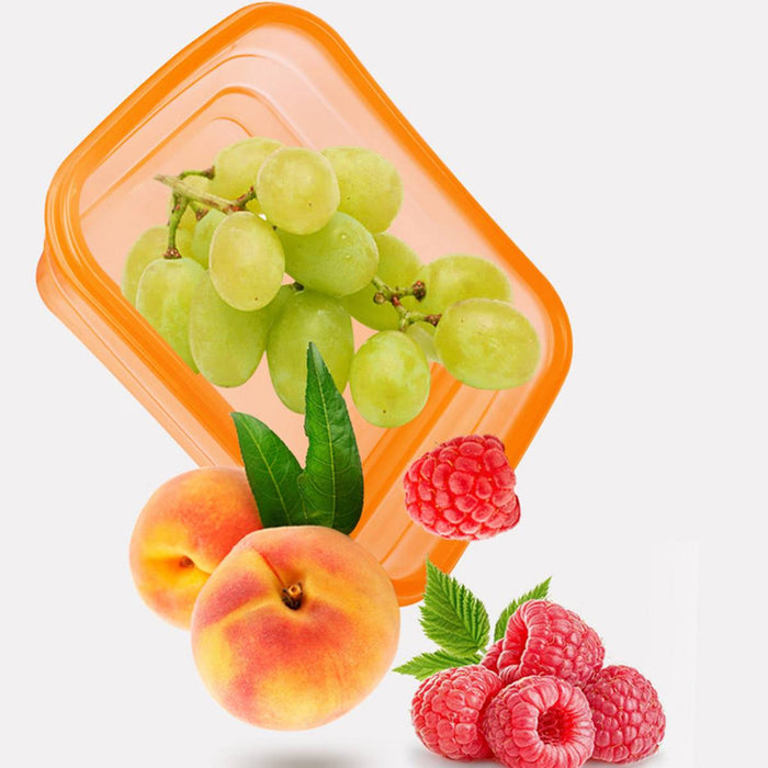 8 Pcs Silicone Food Storage Containers 1000ml Foldable Microwave Freezer Safe