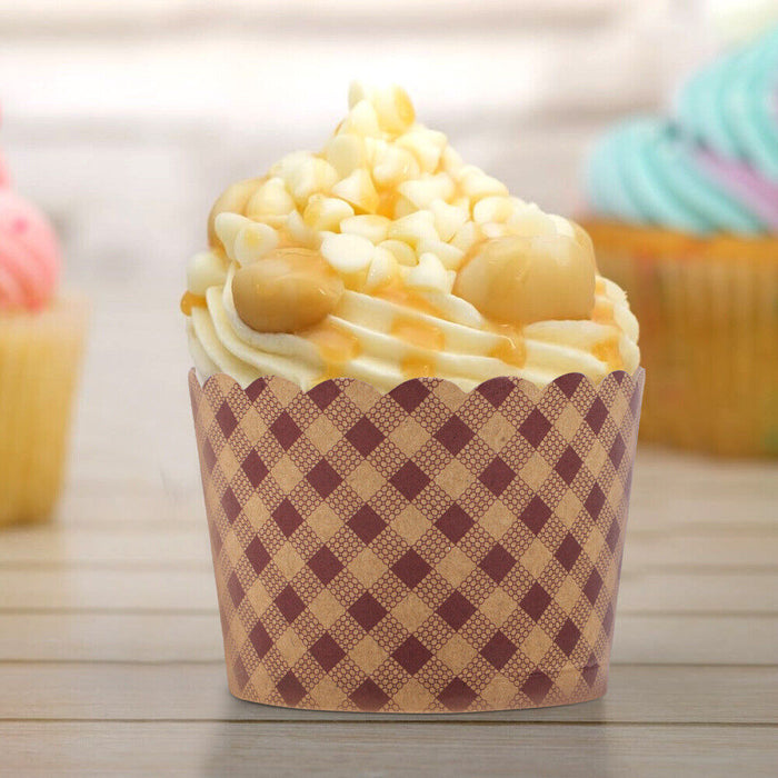 1000 Pcs Kraft Paper Cupcake Muffin Liners