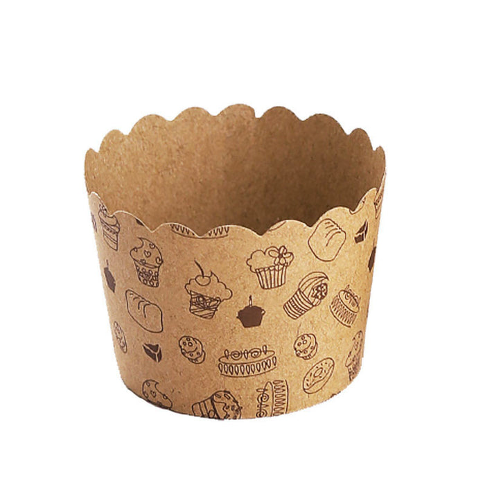 1000 Pcs Kraft Paper Cupcake Muffin Liners