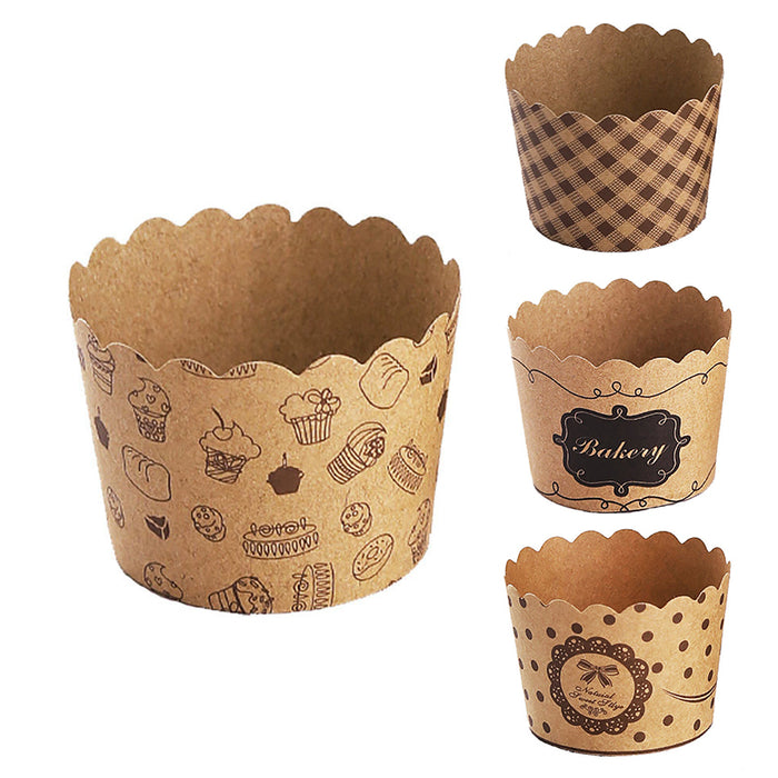 1000 Pcs Kraft Paper Cupcake Muffin Liners