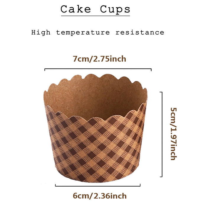1000 Pcs Kraft Paper Cupcake Muffin Liners