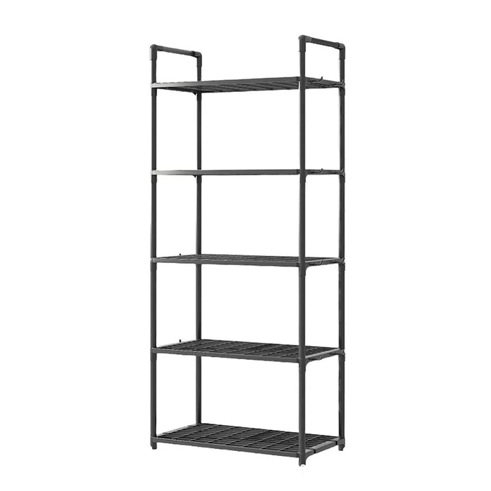 5-Tier Pot Storage Rack PP Cookware Organiser Open Shelves