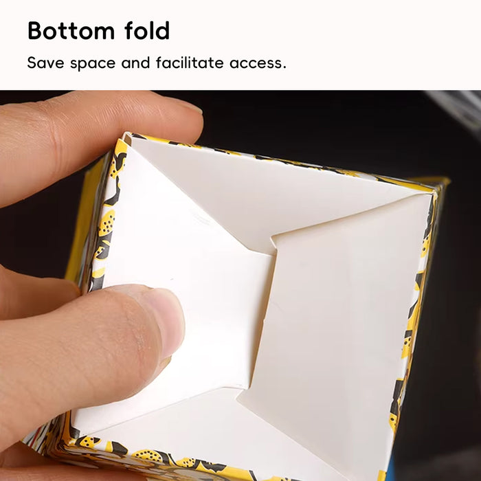100 Pcs Oil-Proof Disposable Popcorn Snack Boxes in 2 Sizes